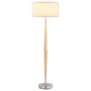 Flanary - Drum Shade Tapered Floor Lamp - Natural