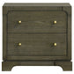 Gran Park - 2-Drawer Nightstand Bedside Table - Dark Cocoa