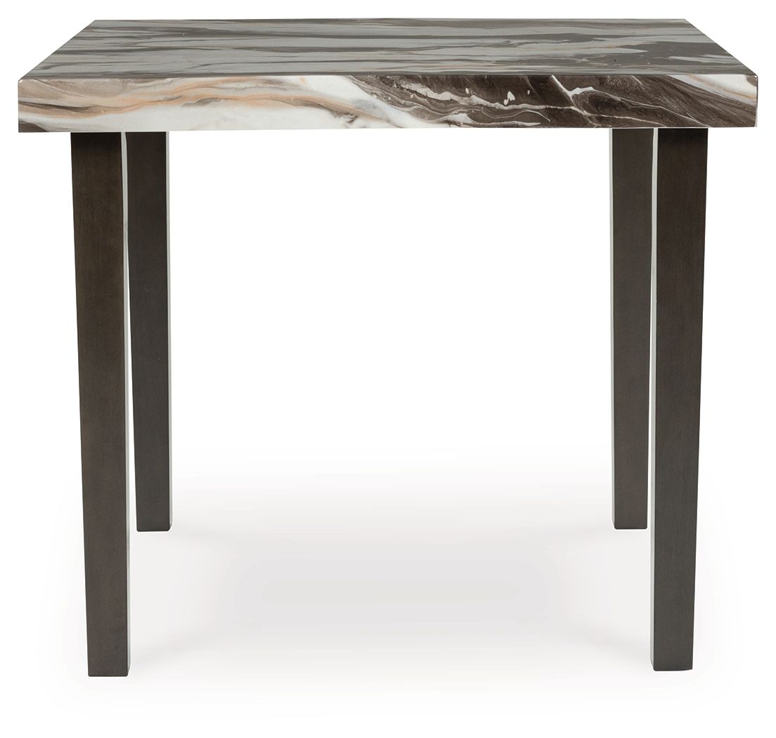 Jeshina - Dark Brown / Beige - Square Dining Room Counter Table