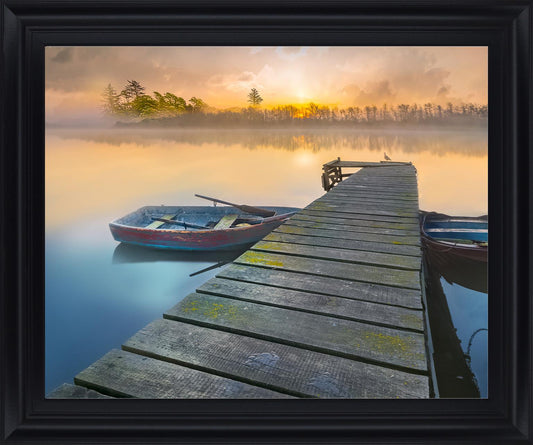 Weathered Pier By Mike Calascibetta - Blue