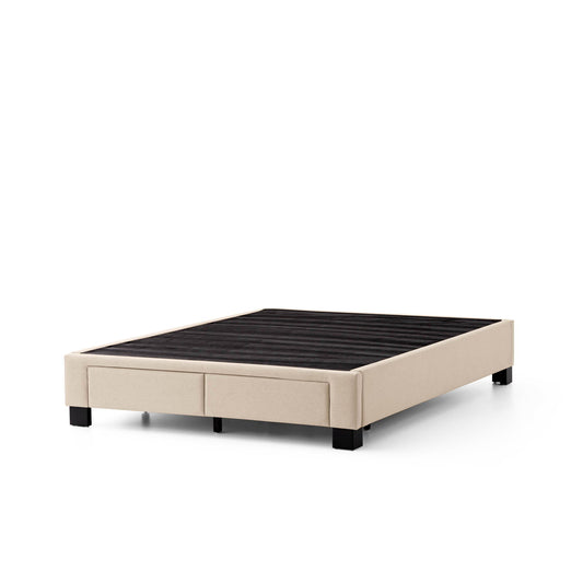 Duncan - California King Platform Bed Base - Stone