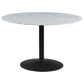 Bartole - Round Dining Table - White And Matte Black