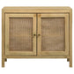 Zamora - Wood Accent Cabinet With Woven Cane