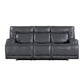 Titan - Sofa With Dual Recliner - Gray