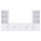 Laughlin - 3-piece Entertainment Center TV Stand - White