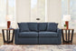 Modmax - Ink - 2-Piece Sectional Loveseat - Fabric