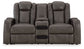 Fyne-dyme - Power Reclining Loveseat With Console/Adj Hdrst