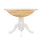 Allison - Round Drop Leaf Extension Dining Table - White