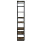 Leland - 6-Shelf Bookshelf - Rustic Brown