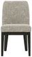 Burkhaus - Beige / Dark Brown - Dining Uph Side Chair (Set of 2)