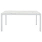 Athena - Rectangle Dining Table With Marble Top - Chrome