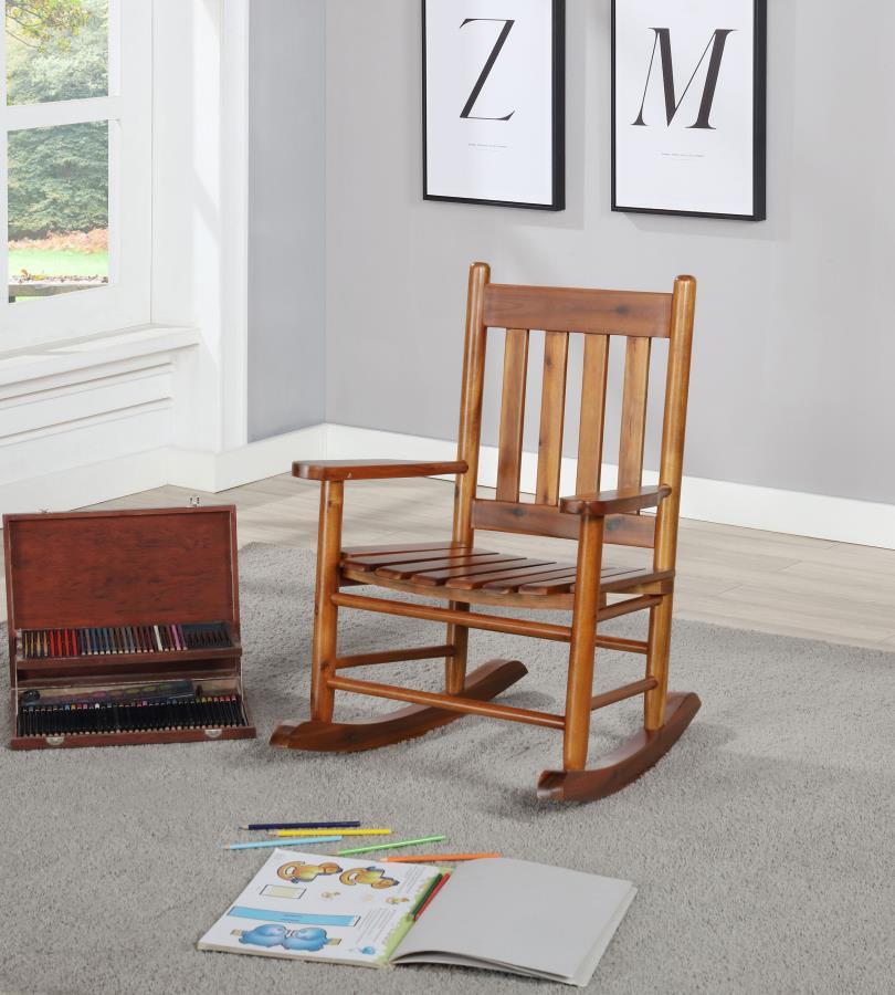 Annie - Slat Back Solid Wood Kids Rocking Chair