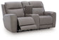 5Z-Comfort - Relaxation - Coin - Power Reclining Loveseat with Console / Adj Headrest