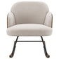 Paige - Boucle Upholstered Mid Back Rocking Chair