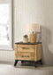 Kaywood - 2-Drawer Nightstand Bedside Table - Natural Pine