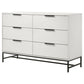 Sonora - 6-Drawer Bedroom Dresser - White