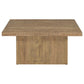 Devar - Square Engineered Wood Coffee Table - Mango Brown