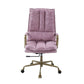 Tinzud - Office Chair - Pink Top Grain Leather