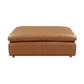 Brighton - Ottoman - Brown Top Grain Leather