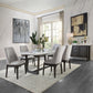 Madan - Dining Table - Marble Top & Weathered Gray Finish