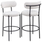 Viola - Boucle Upholstered Bar Stool (Set of 2)