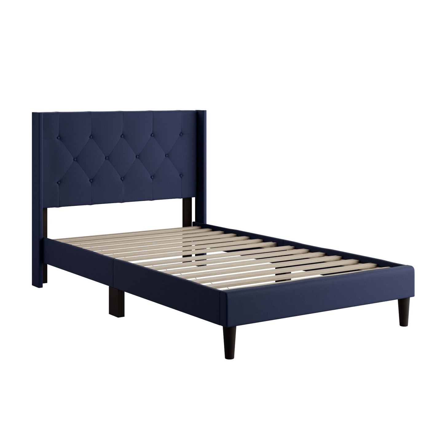 Drake - Twin Platform Bed - Cobalt