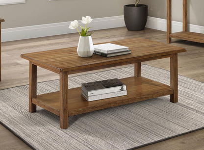 Payne - Wood Coffee Table with Shelf