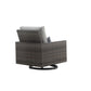 Bungalow - Patio Swivel Club Chair With Accent Pillow (Set of 2) - Gray