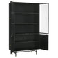 Santiago - 4 Door Metal Tall Storage Cabinet - Matte Black