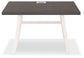 Dorrinson - White / Black / Gray - Home Office Desk