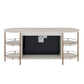 Valene - Console Table With Fireplace - White