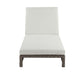 Salena - Patio Lounge Chair - Beige Fabric & Gray Finish - 8"