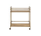 Barb - Serving Cart - Natural & Champagne Finish