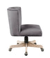 Cliasca - Office Chair - Gray Velvet