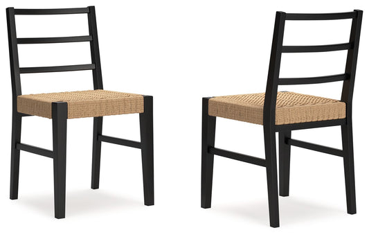 Isanti - Light Brown / Black - Dining Room Side Chair (Set of 2)