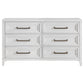 Marielle - 6 Drawer Bedroom Dresser - Distressed White