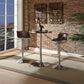 Brancaster - Stool - Vintage Brown Top Grain Leather & Aluminum