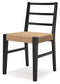 Isanti - Light Brown / Black - Dining Room Side Chair (Set of 2)