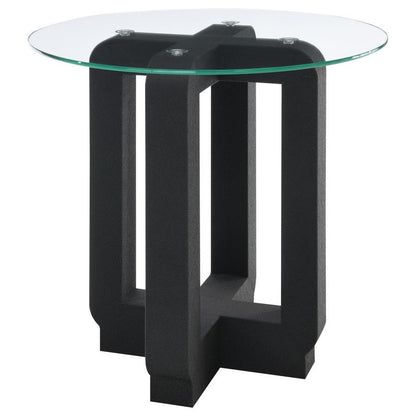 Acklin - Round Clear Glass Top Table