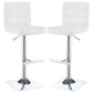 Bianca - Square Upholstered Adjustable Bar Stools (Set of 2)