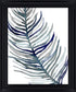 Blue Feathered Palm I By Emma Scarvey - Black