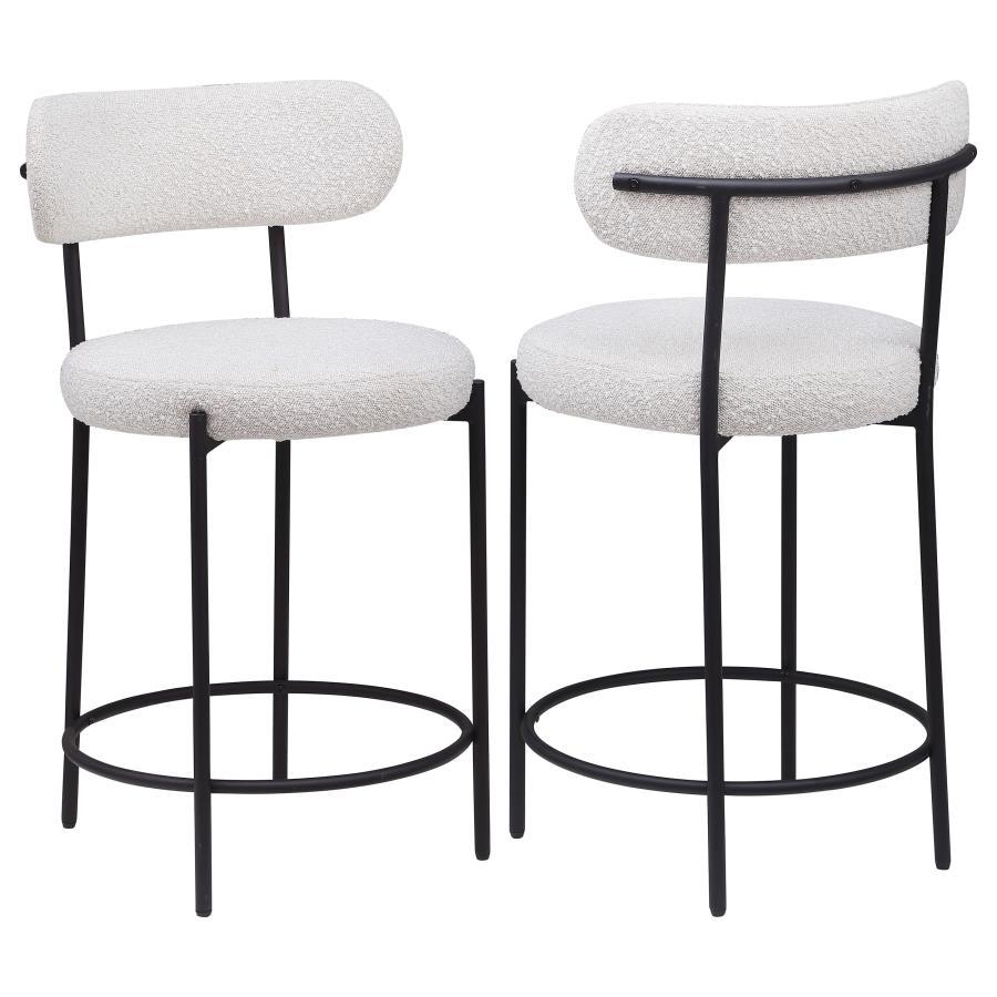 Viola - Boucle Upholstered Bar Stool (Set of 2)