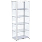 Aero - 5-Shelf Display Curio Cabinet With Led Lighting