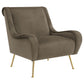 Ricci - Upholstered Saddle Arm Accent Chair