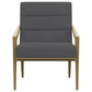 Kirra - Upholstered Metal Arm Accent Chair