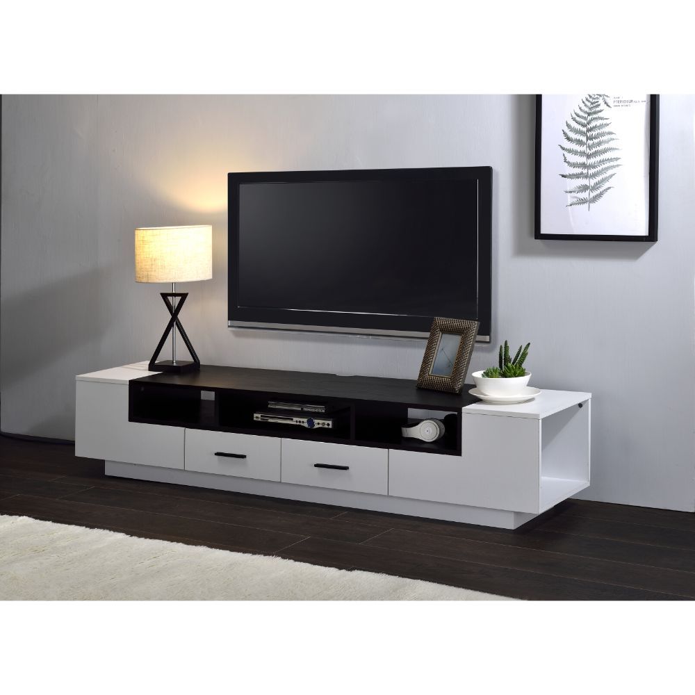 Armour - TV Stand - White & Black