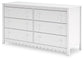 Hallityn - White - Six Drawer Dresser