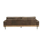 Silchester - Sofa - Oak & Distress Chocolate Top Grain Leather