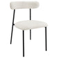 Anzio - Boucle Upholstered Dining Side Chair (Set of 2) - White