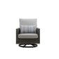 Bungalow - Patio Swivel Club Chair With Accent Pillow (Set of 2) - Gray